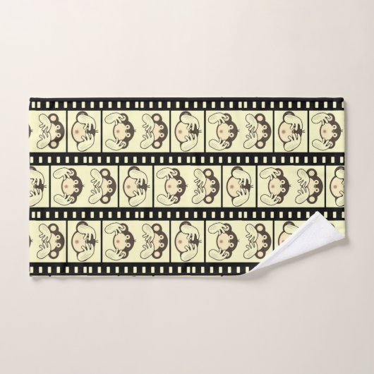 3サル バスタオルセット (ハンドタオル)