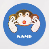 3サル ラベル (デザイン1)