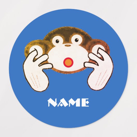 3サル ラベル (デザイン1)