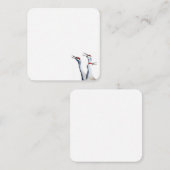 3サンドヒルクレーン写真文房具フラットノートカード ノートカード (正面/裏面)