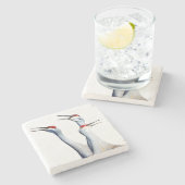 3サンドヒルクレーン写真石コースター ストーンコースター (横)