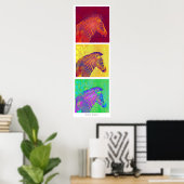 3シマウマ ポスター (ホームオフィス)