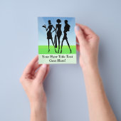 3ショッピング女性の友人 チラシ (手)