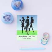 3ショッピング女性の友人 チラシ (シングル)