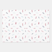 3シンプルの紙フラットシートセット ラッピングペーパーシート (正面3)