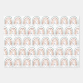 3シートラッピング紙 – 虹の選択 ラッピングペーパーシート (正面3)