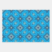 3シーユニークト、ブルース、グラフィックデザイン ラッピングペーパーシート (正面3)