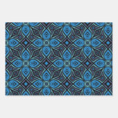 3シーユニークト、ブルース、グラフィックデザイン ラッピングペーパーシート (正面)