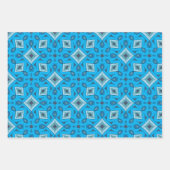 3シーユニークト、ブルース、グラフィックデザイン ラッピングペーパーシート (正面3)