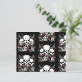 3スカルチョッパー自動二輪車スクラップブック紙 (スタンド正面)