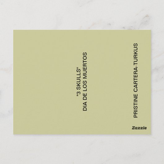 3スカル葉書 ポストカード (裏面)