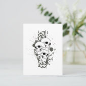 3スカル ポストカード (スタンド正面)