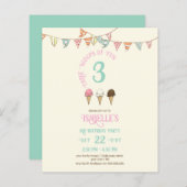 3スクープのおもしろい3rdバースアイスクリームパーティー (正面/裏面)