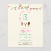 3スクープのおもしろい3rdバースアイスクリームパーティー (正面)