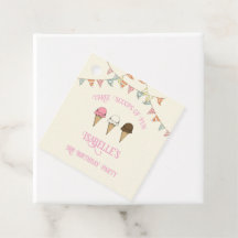 3スクープのおもしろい3rdバースアイスクリームパーティー