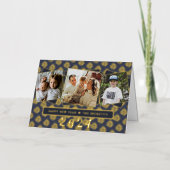 3スタイリッシュフォトコラージュ新年おめでとう!実在 箔シーズンカード (正面)