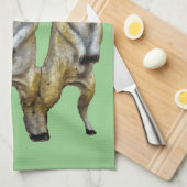 3スタンディングメルカッツサンダー_コーブ キッチンタオル (四つ折り)