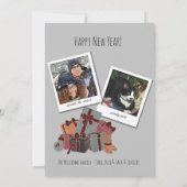 3スナップショット写真、Snow Globeクリスマス シーズンカード (裏面)