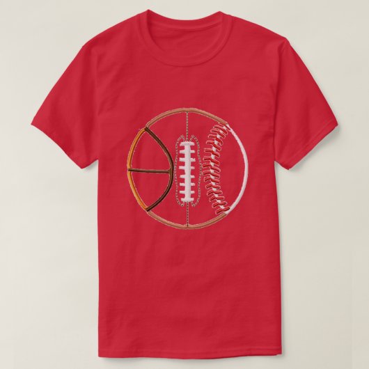 3スポーツボールTシャツ Tシャツ (デザイン正面)