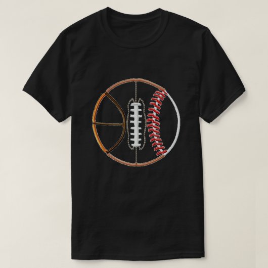 3スポーツボールTシャツ Tシャツ (デザイン正面)