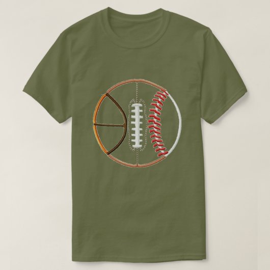 3スポーツボールTシャツ Tシャツ (デザイン正面)