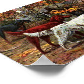 3セッターキャンバス印刷 ポスター (角)