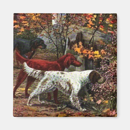 3セッターズの四角い磁石 マグネット (正面)