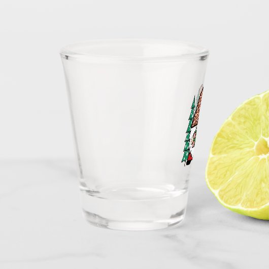 3セットのかわいい飲み物用品 |クリスマスを飲む ショットグラス (左)