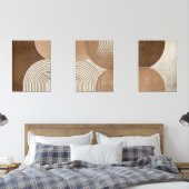 3セットの抽象芸術和ウォールアートプリント (寝室)