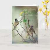 3ソングバードズ誕生日カードユアシスター カード (黄色い花)