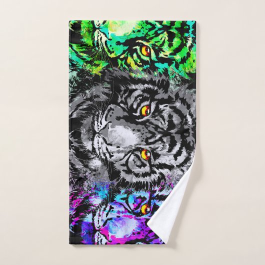 3タイガーヘッドバスタオル – タイガーヘッドタオルセット バスタオルセット (ハンドタオル)