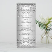 3ダイヤモンドシルバー誕生日パーティー 招待状 (スタンド正面)