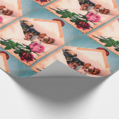 3ダギー，バラ付き封筒 ラッピングペーパー (角)