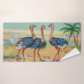 3ダチョウ バスタオル (バスタオル)