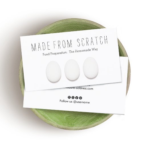 3チキンエッグ料理インストラクターとケータリング 名刺