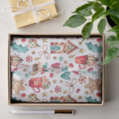 3ティッシュシート、クリスマスの魔法パターンの名前 薄葉紙 (ギフト)