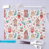 3ティッシュシート、クリスマスの魔法パターンの名前 薄葉紙 (クラフト)