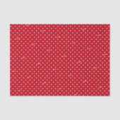 3ティッシュシート、赤と白の水玉模様の名前 薄葉紙 (正面)