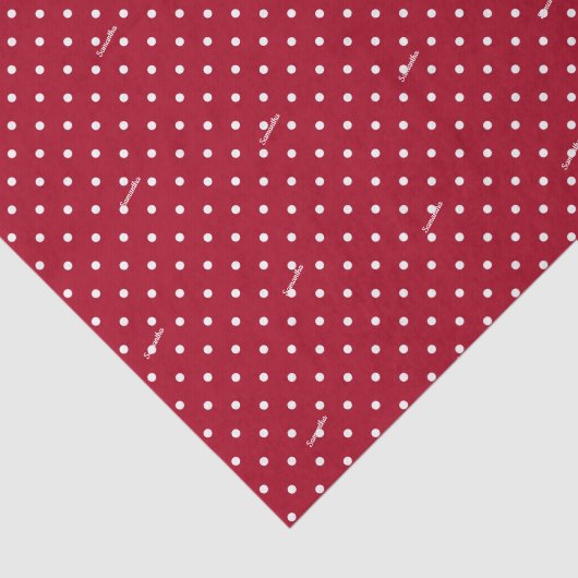 3ティッシュシート、赤と白の水玉模様の名前 薄葉紙 (詳細)