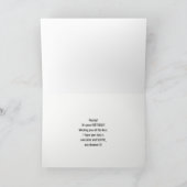 3ティール(緑がかった色)水カラーバラオンタンダマスク誕生日 カード (内部)