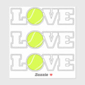 3テニスLOVEおもしろいスポーツ選手のセット装飾品 シール (シート)