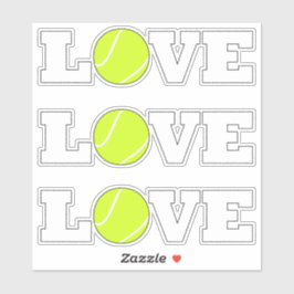 3テニスLOVEおもしろいスポーツ選手のセット装飾品 シール