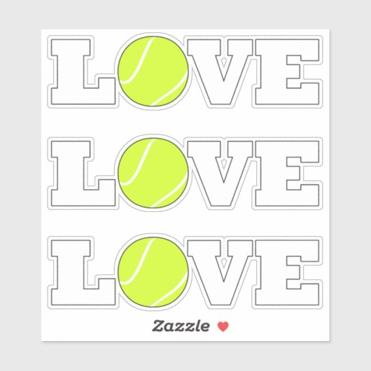 3テニスLOVEおもしろいスポーツ選手のセット装飾品 シール (シート)