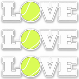 3テニスLOVEおもしろいスポーツ選手のセット装飾品 シール