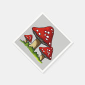 3トアドストールズ、オリジナルイラストレーション スタンダードカクテルナプキン (角)