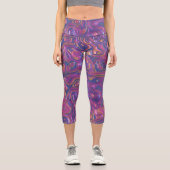 3トリップ（幻覚体験）のようなD渦 カプリレギンス (正面)