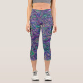 3トリップ（幻覚体験）のようなD渦 カプリレギンス (正面)