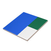 3トーンセラミックタイル、小(4.25 x 4.25インチ) タイル (側面)