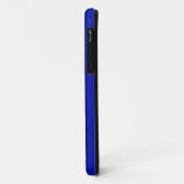 3ドットシルバーブロックインスパイアと青の背景 Case-Mate iPhoneケース (裏面/左)