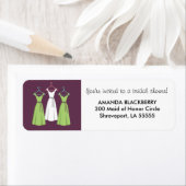 3ドパーソナライズされたレスブライダルシャワーラベル2 ラベル (インサイチュ)